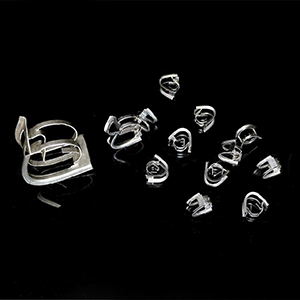 Metal Heteroclitic Saddle Ring